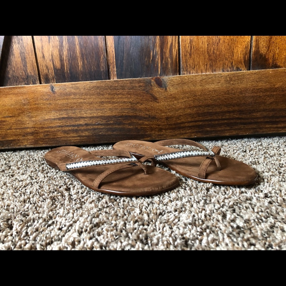 Brown/Rhinestone sandals